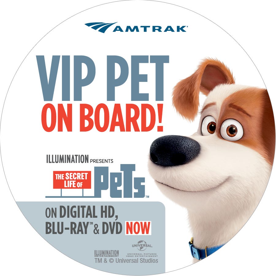 amtrak large dogs